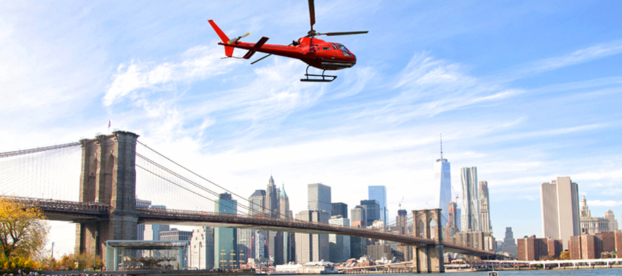 Profiter d'un bapteme en helicoptere ville de New-York